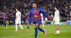 孔德双响亚马尔拉什福德献助攻 巴萨2-1法兰克福